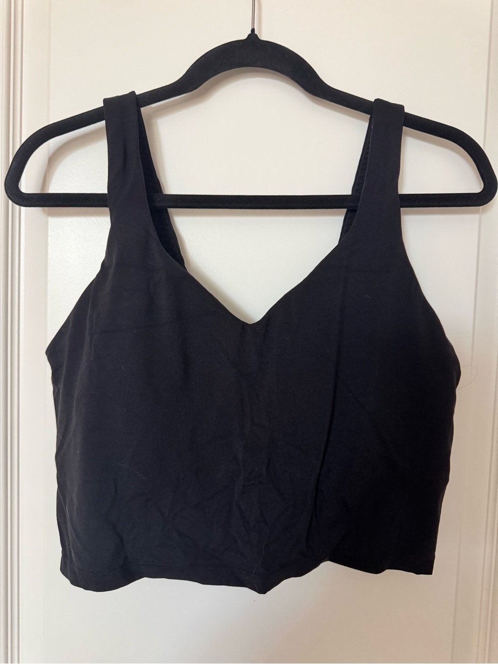 aerie Black V-Neck Crop Bralette